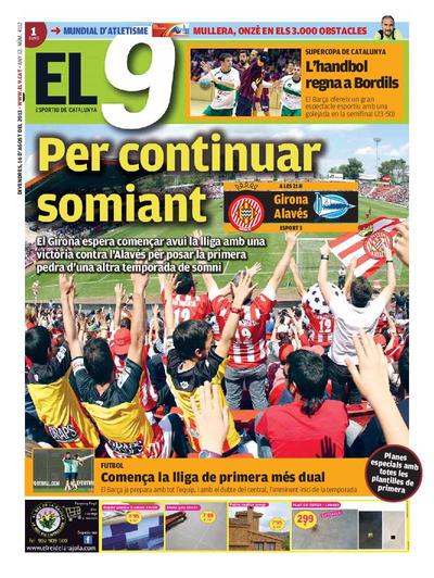 9 Esportiu. Comarques gironines, El. 16/8/2013. [Issue]