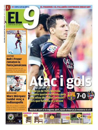 9 Esportiu. Comarques gironines, El. 19/8/2013. [Issue]