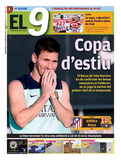 9 Esportiu. Comarques gironines, El. 21/8/2013. [Issue]