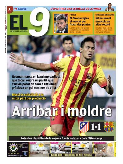 9 Esportiu. Comarques gironines, El. 22/8/2013. [Issue]