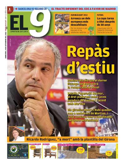 9 Esportiu. Comarques gironines, El. 4/9/2013. [Issue]