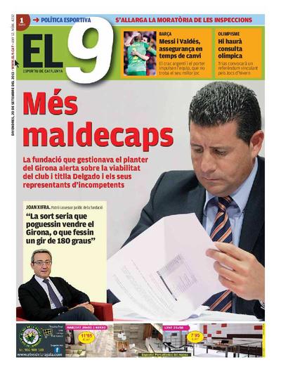 9 Esportiu. Comarques gironines, El. 20/9/2013. [Issue]