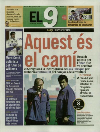 9 Esportiu, El. 8/1/2002. [Issue]