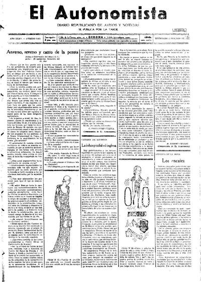 Autonomista, L'. 4/2/1931. [Issue]
