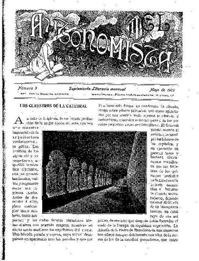 Autonomista. Suplement Literari, L'. 1/5/1903. [Issue]