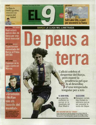9 Esportiu, El. 8/2/2002. [Issue]
