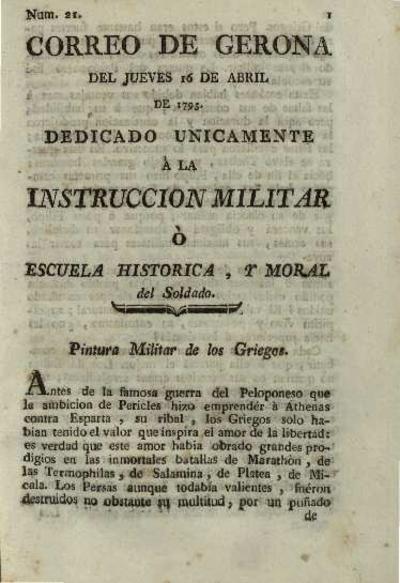 Correo de Gerona. 16/4/1795. [Issue]
