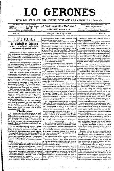 Geronés, Lo. 19/5/1894. [Issue]