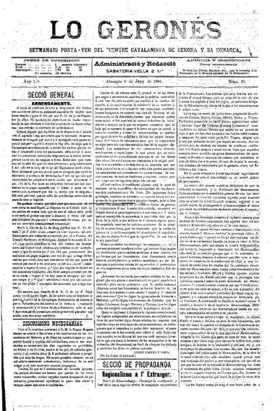 Geronés, Lo. 9/6/1894. [Exemplar]