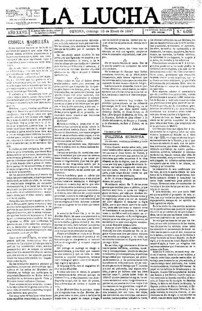 Lucha, La. 10/1/1897. [Issue]