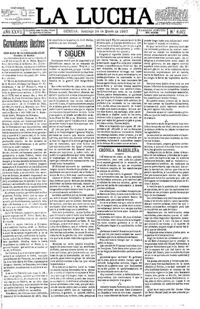 Lucha, La. 24/1/1897. [Issue]