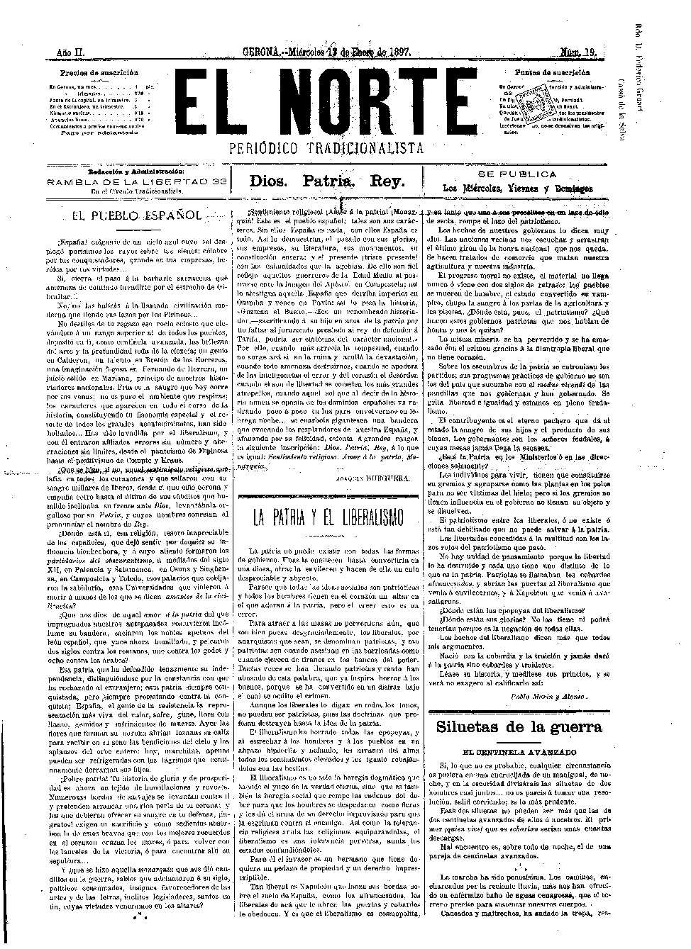 Norte, El. 13/1/1897. [Issue]