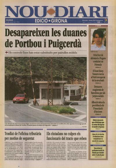 Nou Diari. Edició Girona. 6/5/1993. [Exemplar]