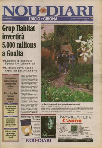 Nou Diari. Edició Girona. 9/5/1993. [Exemplar]