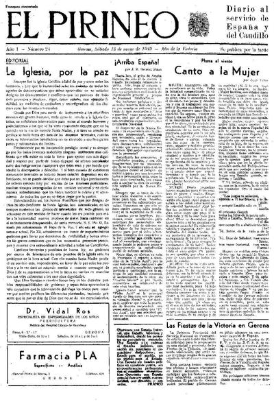 Pirineo, El. 13/5/1939. [Issue]