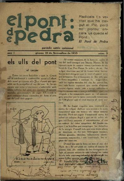 Pont de pedra, El. 16/11/1935. [Issue]