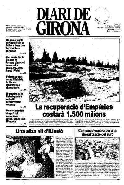 Diari de Girona. 5/1/1988. [Ejemplar]