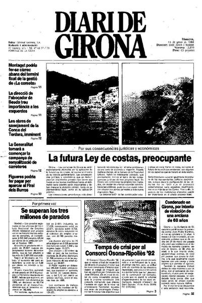 Diari de Girona. 13/1/1988. [Ejemplar]