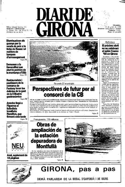Diari de Girona. 15/1/1988. [Issue]