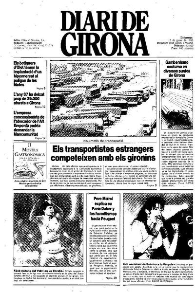 Diari de Girona. 17/1/1988. [Exemplar]