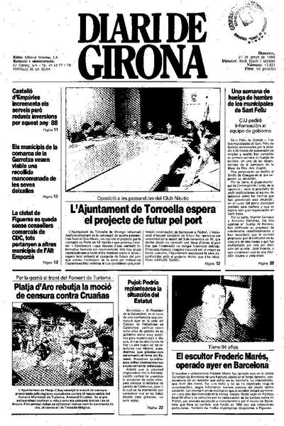 Diari de Girona. 27/1/1988. [Issue]