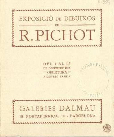 Exposició R. Pichot. [Record]