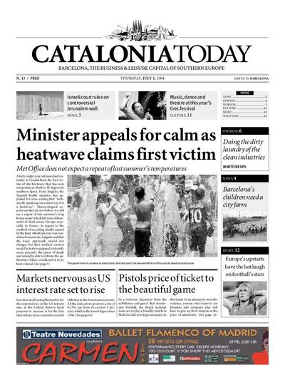 Catalonia Today. 1/7/2004. [Exemplar]