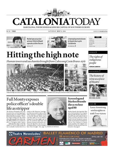 Catalonia Today. 3/7/2004. [Exemplar]