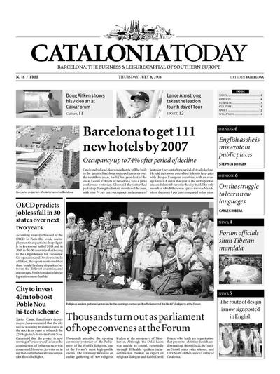 Catalonia Today. 8/7/2004. [Exemplar]
