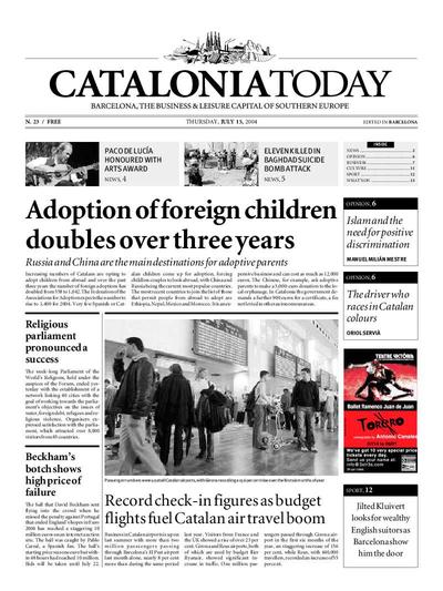 Catalonia Today. 15/7/2004. [Issue]