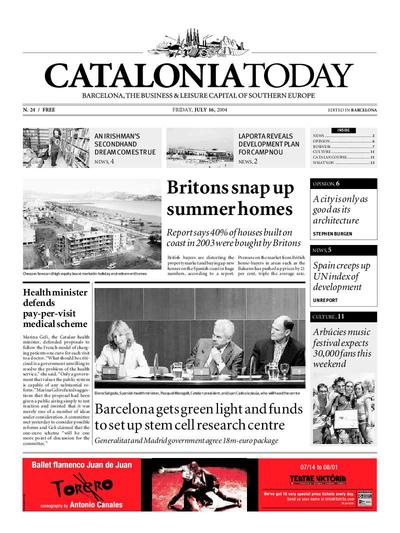 Catalonia Today. 16/7/2004. [Issue]