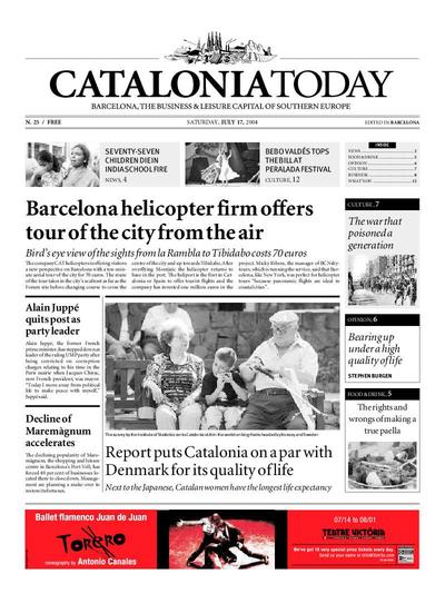 Catalonia Today. 17/7/2004. [Exemplar]