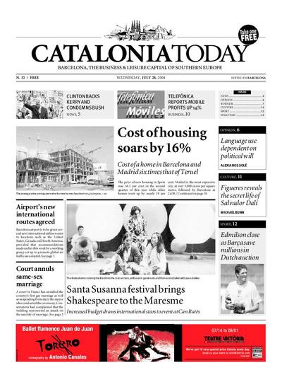 Catalonia Today. 28/7/2004. [Issue]
