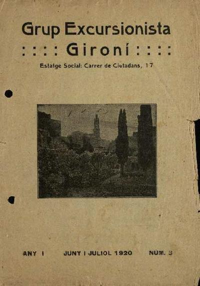Butlletí del Grup Excursionista i Esportiu Gironí (GEiEG). 6/1920. [Exemplar]