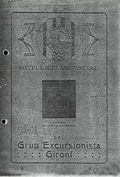 Butlletí del Grup Excursionista i Esportiu Gironí (GEiEG). 4/1921. [Issue]