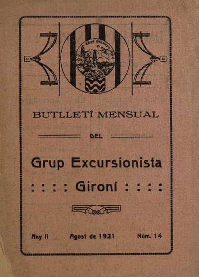 Butlletí del Grup Excursionista i Esportiu Gironí (GEiEG). 8/1921. [Issue]