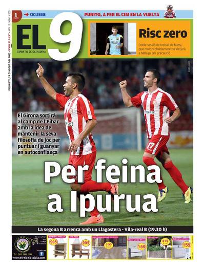 9 Esportiu. Comarques gironines, El. 24/8/2013. [Issue]