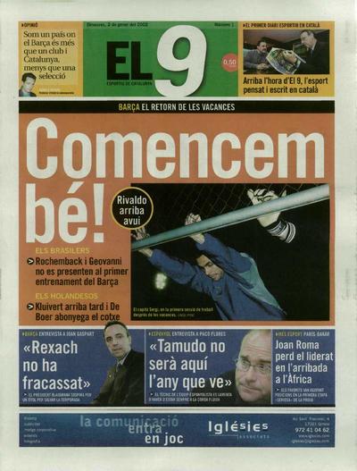 9 Esportiu, El. 2/1/2002. [Issue]