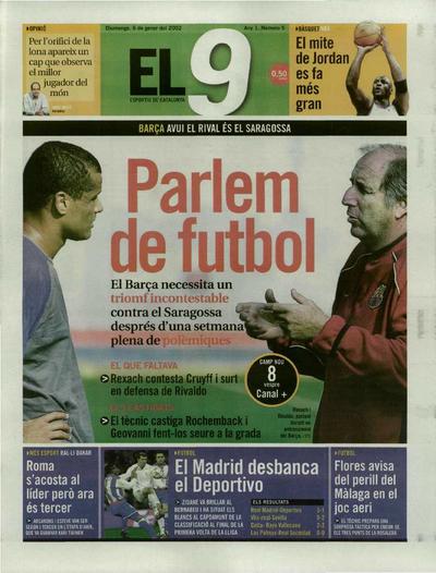 9 Esportiu, El. 6/1/2002. [Issue]