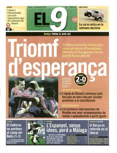 9 Esportiu, El. 7/1/2002. [Issue]