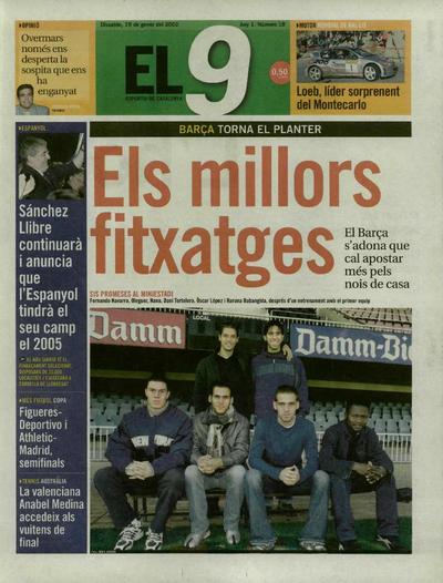 9 Esportiu, El. 19/1/2002. [Issue]