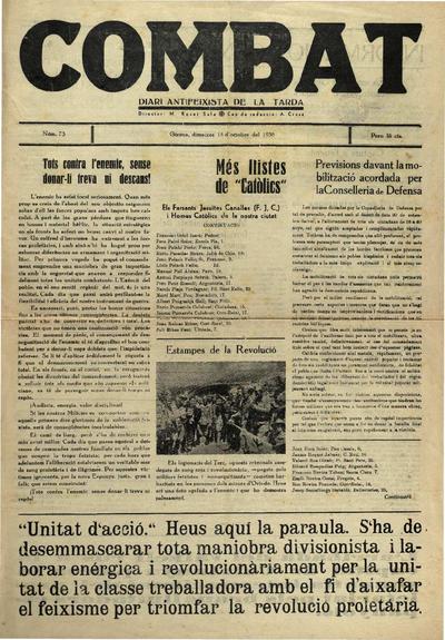 Combat. 14/10/1936. [Issue]