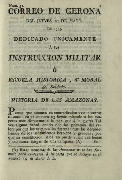 Correo de Gerona. 21/5/1795. [Issue]