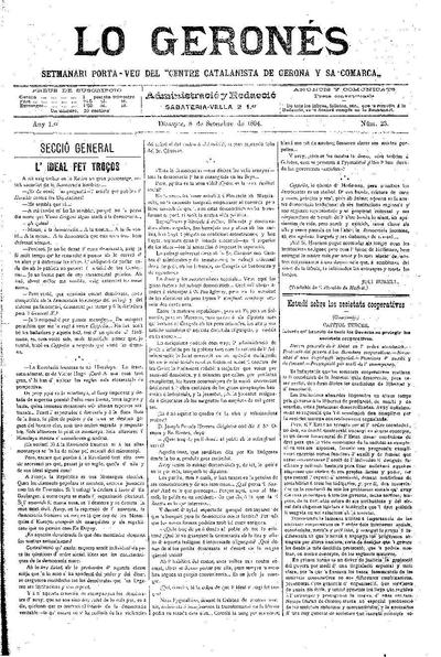 Geronés, Lo. 8/9/1894. [Issue]
