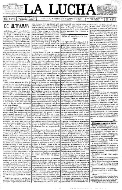 Lucha, La. 20/1/1897. [Issue]
