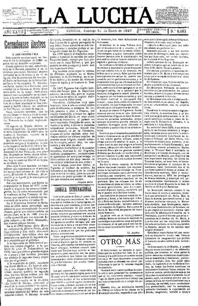 Lucha, La. 31/1/1897. [Issue]