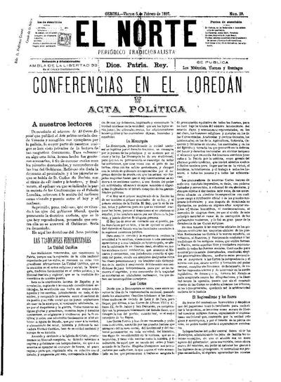 Norte, El. 5/2/1897. [Issue]