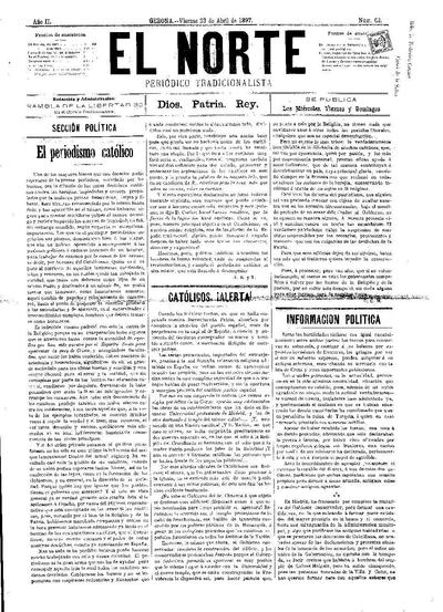 Norte, El. 23/4/1897. [Issue]