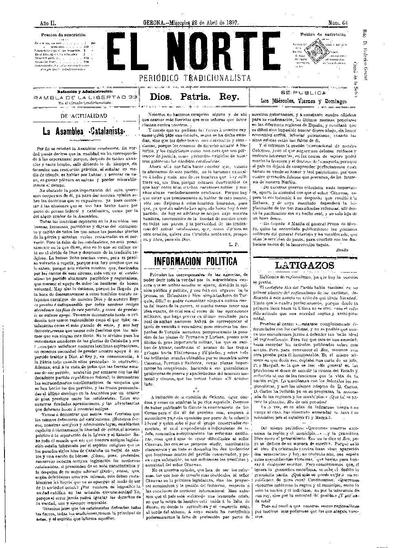Norte, El. 28/4/1897. [Issue]