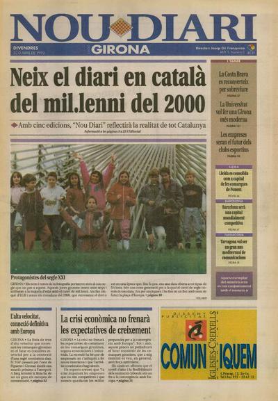 Nou Diari. Edició Girona. 30/4/1993. [Issue]